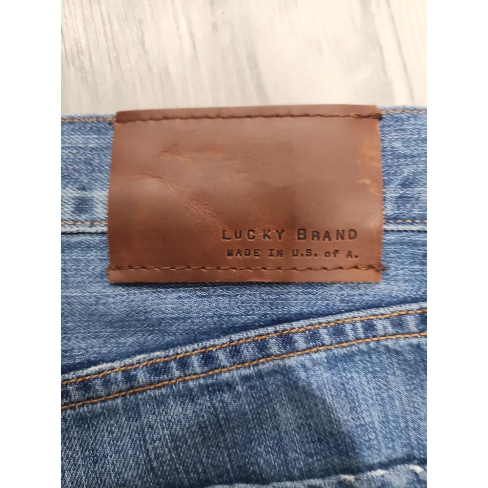 Lucky Brand 121 Heritage White Oak Cone Selvedge Jeans 36x32 Made In US - Picture 4 of 15